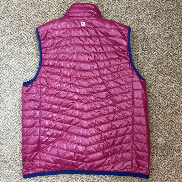Vineyard Vines Vest Womens S Fuchsia Pink Quilted Packable Performance Fleece - Picture 6 of 10
